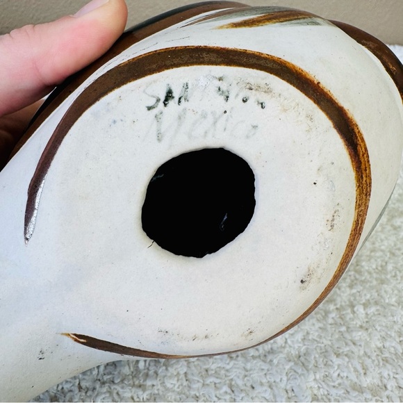 Vintage Tonala Pottery Mexican Folk Art Quail Bird Figurine Statue large - Picture 9 of 9